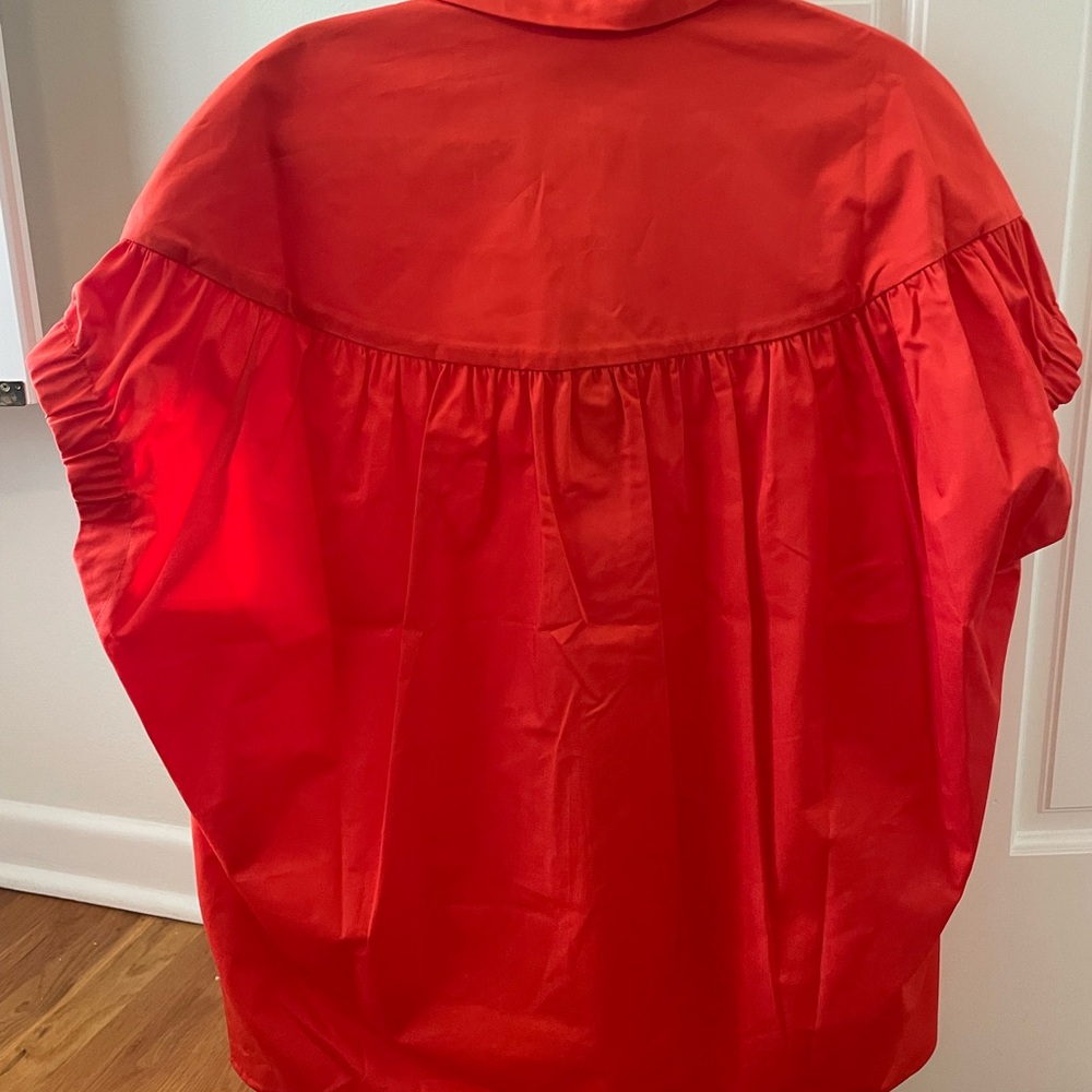Pearl Bright Red Short Sleeve Button-Up Shirt - Picture 3 of 3